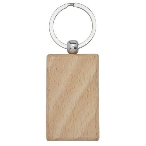 Llavero rectangular de madera de haya "Gian"