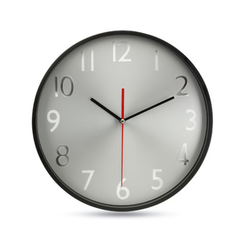 RONDO Reloj pared esfera plateada