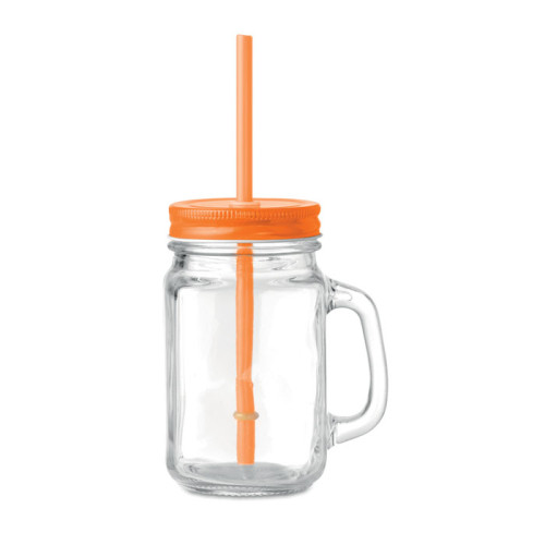 Jarra de cristal con pajita Tropical Twist