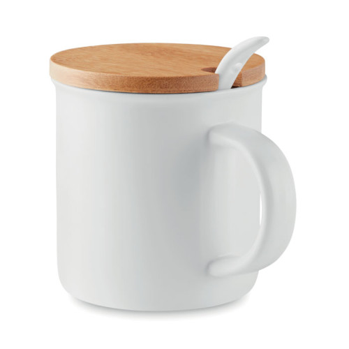 KENYA Taza de porcelana con tapa
