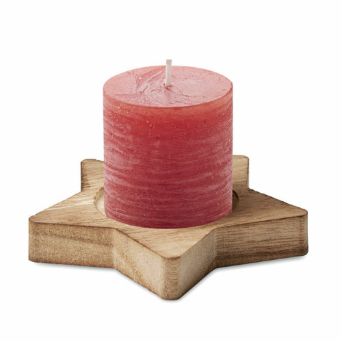LOTUS Porta velas madera