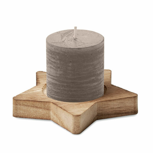 LOTUS Porta velas madera