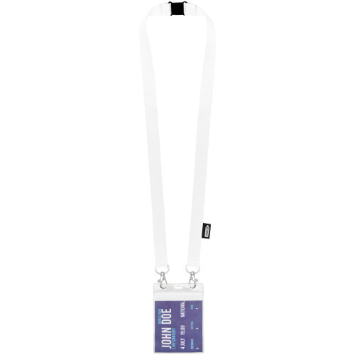 Lanyard de PET reciclado con dos ganchos "Adam"