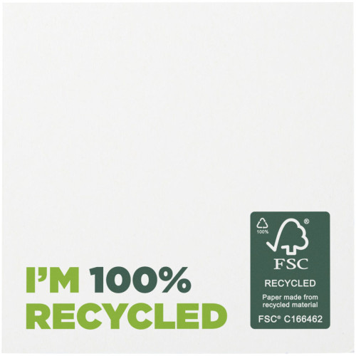 Bloc de notas adhesivas de papel reciclado de 75 x 75 mm "Sticky-Mate®" 