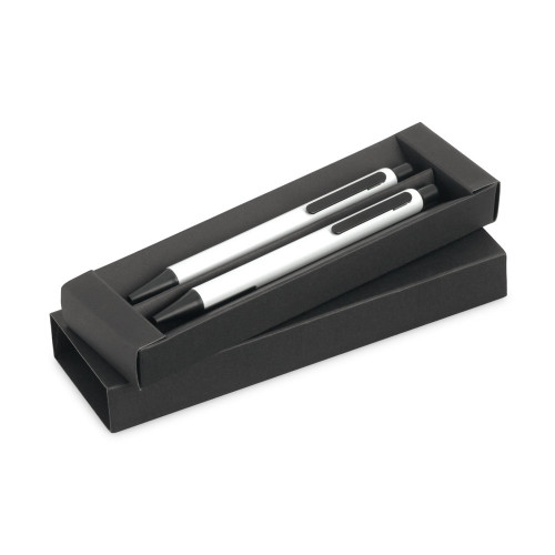 HUDSON. Set de bolígrafo y portaminas de aluminio