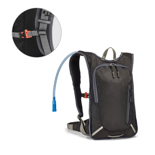 MOUNTI. Mochila deportiva 420D con depósito de agua 2 L