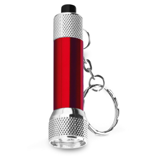 LERGAN. Llavero de aluminio con linterna de 3 LED