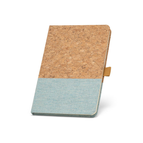 KLEE. Cuaderno A5 de corcho y lino con hojas rayadas