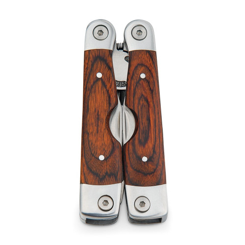 MAGNUM. Alicates plegables con herramientas multifunción en acero inoxidable y madera
