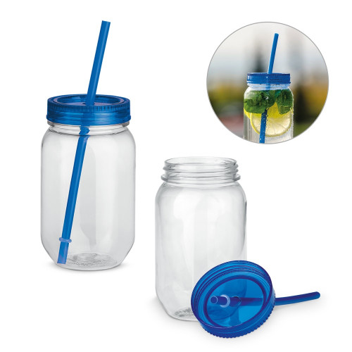 STRAW. Taza con pajita 550 ml