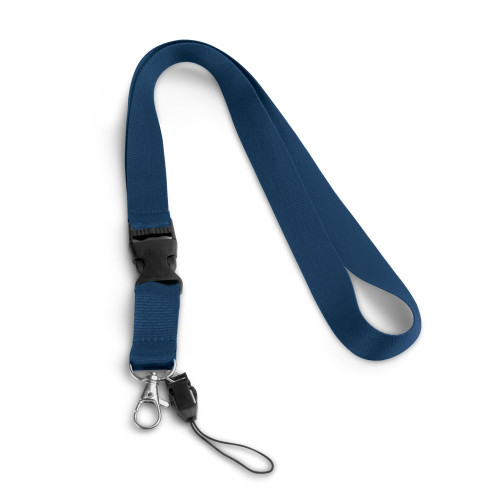 ANQUETIL. Lanyard de poliéster con mosquetón metálico