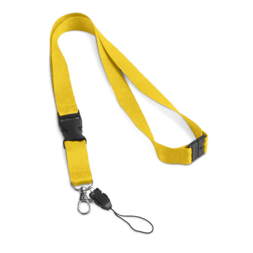 MURRAY. Lanyard de poliéster con mosquetón metálico