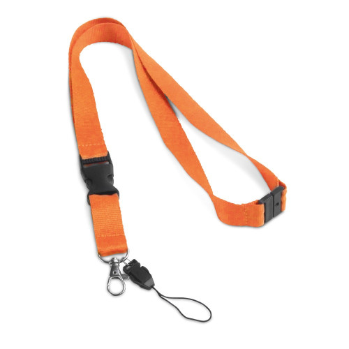 MURRAY. Lanyard de poliéster con mosquetón metálico