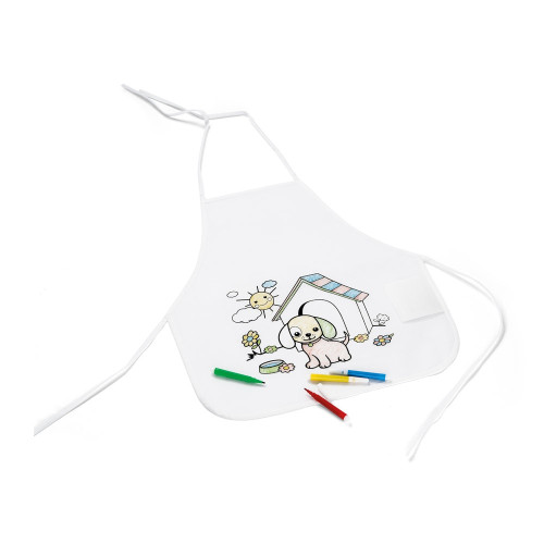 NILO. Delantal infantil para colorear en tejido sin tejer (80 g/m²)
