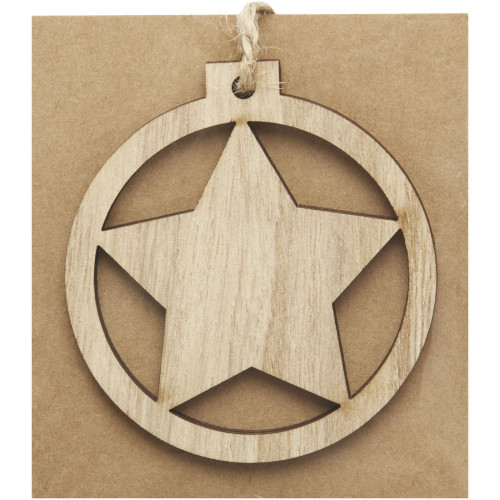 Adorno de madera con estrella "Natall"