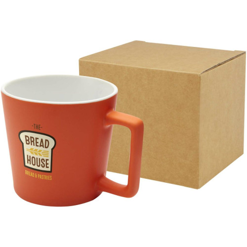 Taza de cerámica de 370 ml con acabado mate "Cali"