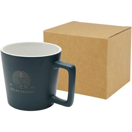 Taza de cerámica de 370 ml con acabado mate "Cali"