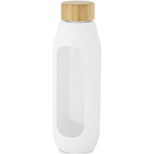 Botella de vidrio borosilicato con agarre de silicona de 600 ml  "Tidan"