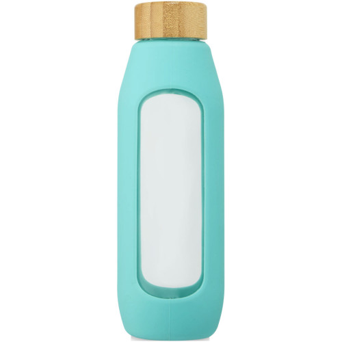 Botella de vidrio borosilicato con agarre de silicona de 600 ml  "Tidan"
