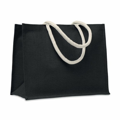 AURA Bolsa de yute y asas algodón