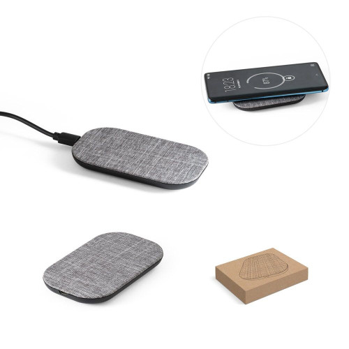 RENEWAL CHARGER. Cargador inalámbrico superrápido de 15W, fabricado en PET reciclado (100% rPET)