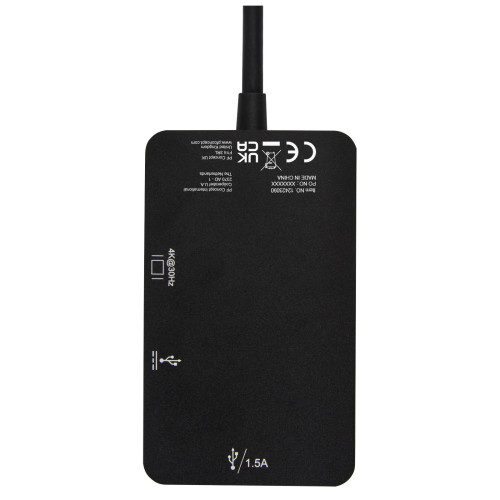 Adaptador multimedia de aluminio tipo C (USB-A/Tipo C/HDMI) "ADAPT"