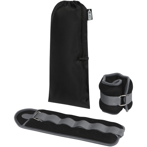 Set de 2 pesas ajustables de 1 kg para tobillos y muñecas Heather
