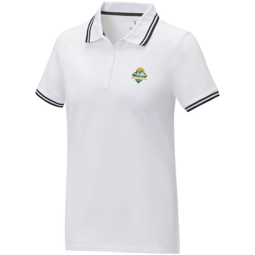 Polo de manga corta con ribete para mujer "Amarago"