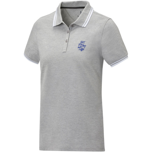 Polo de manga corta con ribete para mujer "Amarago"