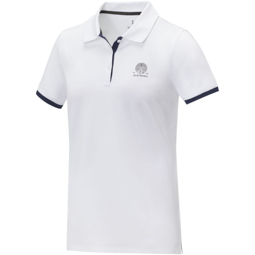Polo de manga corta de dos tonos para mujer "Morgan"