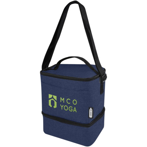 Bolsa isotérmica para almuerzo y 9 latas de PET reciclado GRS "Tundra"