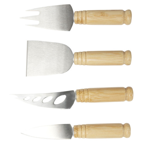 Set de 4 piezas para queso de bambú  "Cheds"