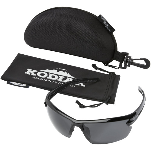 Gafas de sol deportivas polarizadas en estuche de PET reciclado "Mönch"