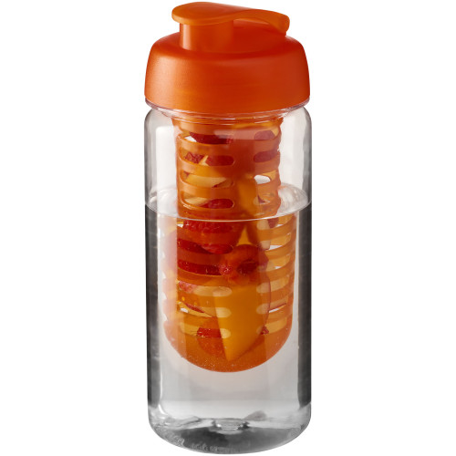 Bidón deportivo con tapa flip e infusor de 600 ml