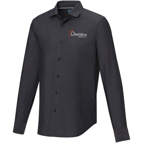 Camisa orgánica de manga larga para hombre