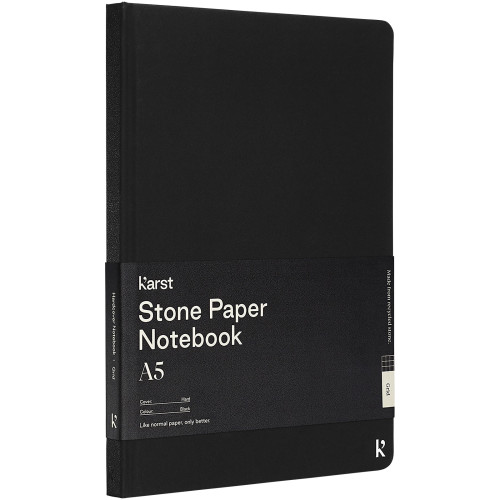 Libreta de tapa dura de papel de piedra A5 cuadriculada "Karst®"