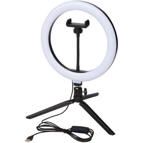 Aro de luz para selfies y vlogging con soporte para teléfono y trípode "Studio"