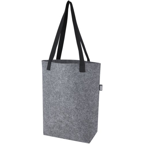 Bolsa Tote de fieltro reciclado GRS con fondo ancho de 12 L "Felta"