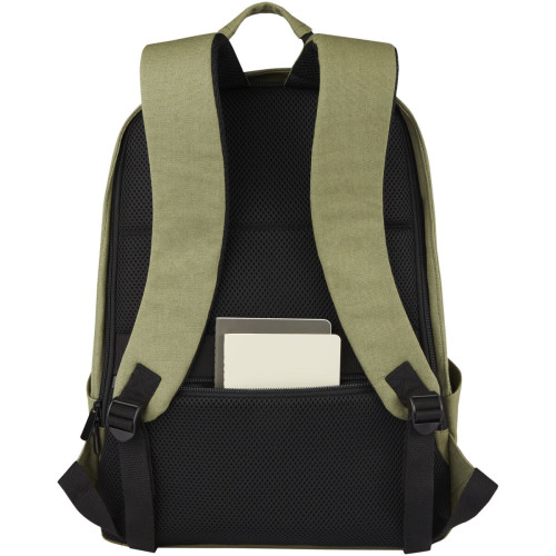Mochila antirrobo de 18 L para portátil de 15,6" de lona reciclada GRS "Joey"