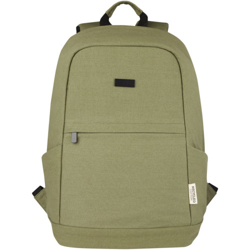 Mochila antirrobo de 18 L para portátil de 15,6" de lona reciclada GRS "Joey"