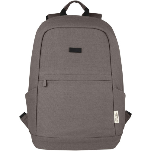 Mochila antirrobo de 18 L para portátil de 15,6" de lona reciclada GRS "Joey"