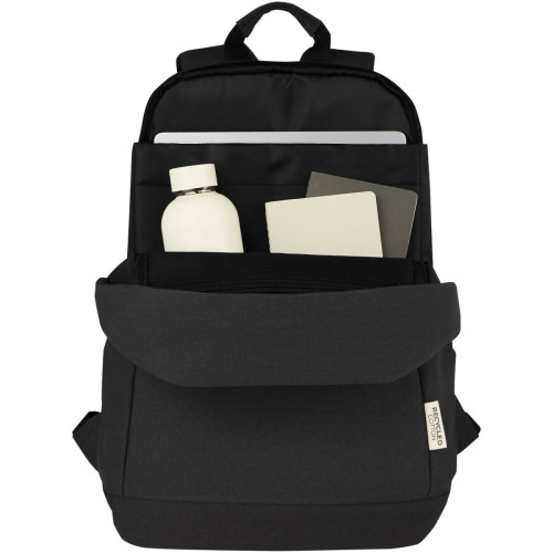 Mochila antirrobo de 18 L para portátil de 15,6" de lona reciclada GRS "Joey"