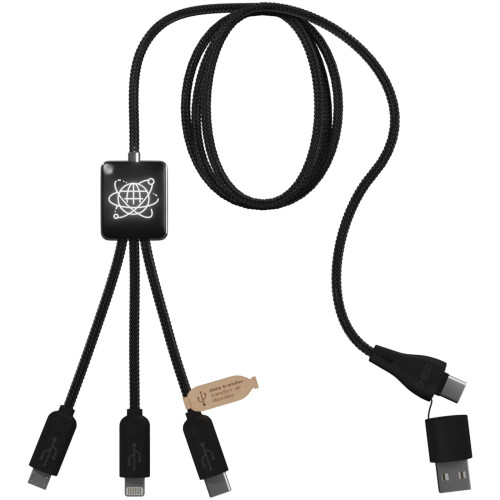 Cable de carga 5 en 1 RPET con transferencia de datos SCX "Design C45"