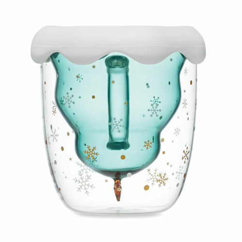 VERDE Taza borosilicato doble pared