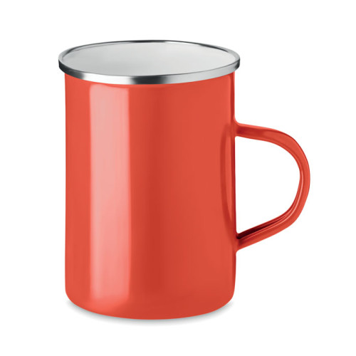 SILVER Taza metal con capa de esmalte