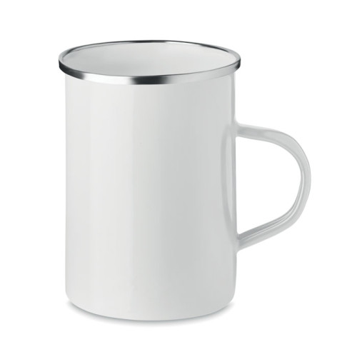 SILVER Taza metal con capa de esmalte