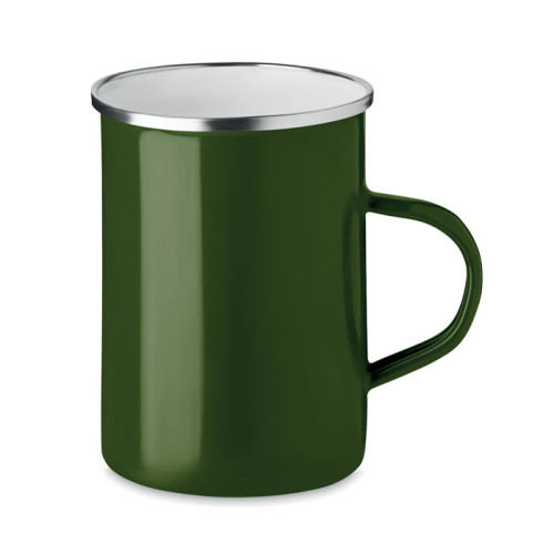 SILVER Taza metal con capa de esmalte
