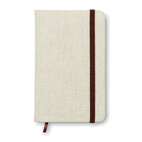 Cuaderno A6 con tapa de canvas