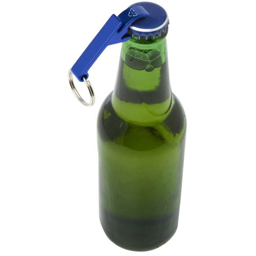 Abridor para botellas y latas de aluminio reciclado RCS y con llavero "Tao" 