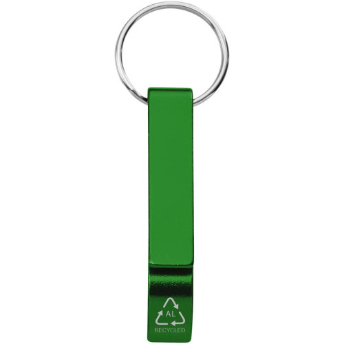 Abridor para botellas y latas de aluminio reciclado RCS y con llavero "Tao" 